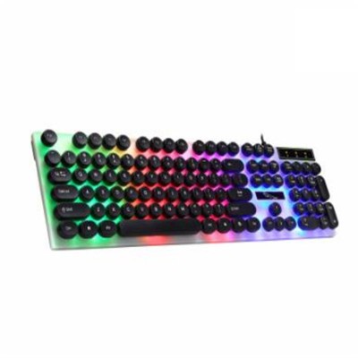 Top Selling Wholesale Office Gaming Laser Computer Backlit Ergonomic USB Wired Keyboard