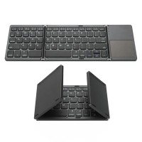 Mini folding keyboard Bt Foldable Wireless Keypad with Touchpad for Windows,Android,ios Tablet for ipad Phone