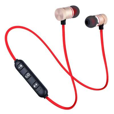 Bt Earphone Magnetic Headphones Wireless Sports Headset Bass Music Earpieces Mic Headset For iphone for Xiaomi