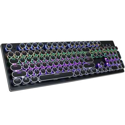 HXSJ V800 mechanical keyboard green axis 104 keys full key conflict-free two-color injection molding key existing inventory