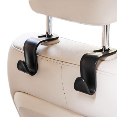 Amazon Hot Sale Car Hooks Car Seat Back Hooks Vehicle Hidden Headrest Hanger for Handbag Shopping Bag Coat MK3673