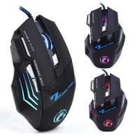 Trade assurance supplier led glowing wired optical drivers usb 7d gaming mouse