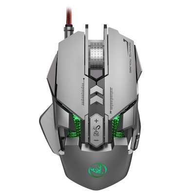 Hot 7d 6400 Dpi Mechanical Usb Heated Promotional Optical Glowing Gaming Mouse For gamer play